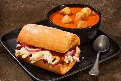 Smokehouse BBQ Chicken & Creamy Tomato Soup