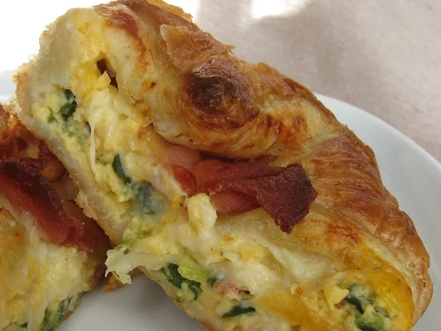 Spinach-Bacon-Souffle