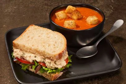 Tuna Salad Sandwich & Creamy Tomato Soup